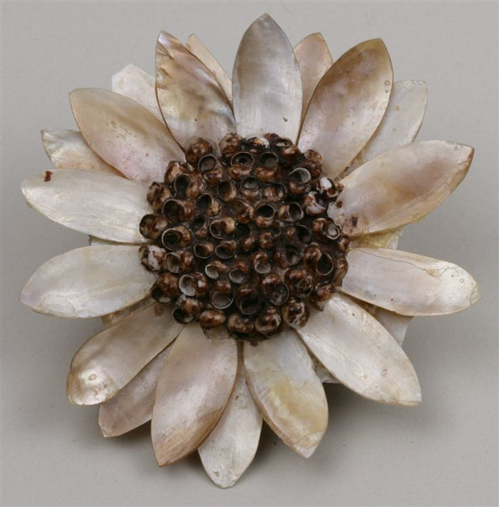 Sunflower brooch from Japanese American interment camp